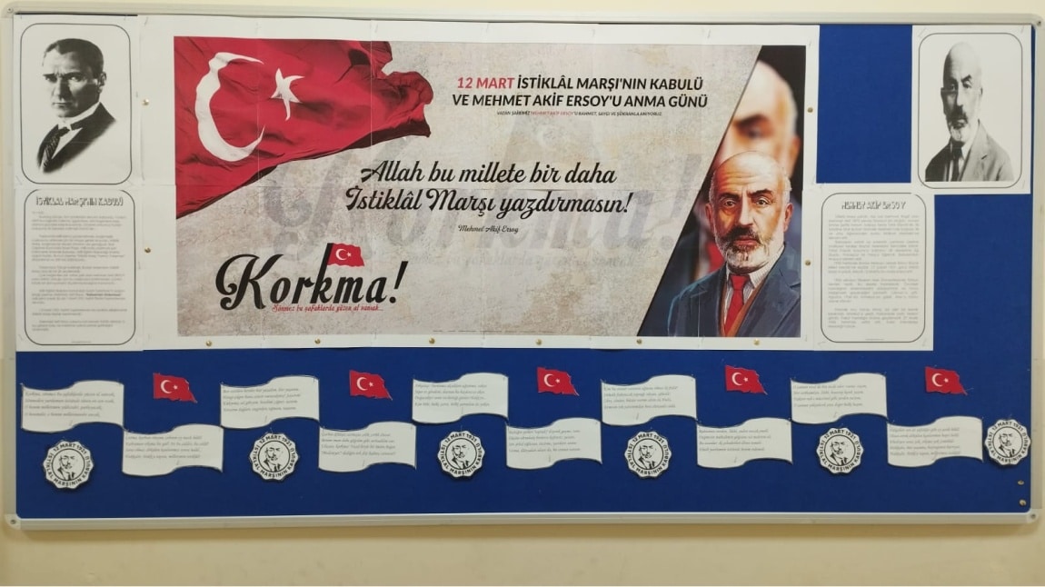 12 MART İSTİKLAL MARŞI'NIN KABULÜ VE MEHMET AKİF ERSOY'U ANMA GÜNÜ